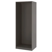 PAX Okvir garderobera, tamnosiva, 75x58x201 cm
