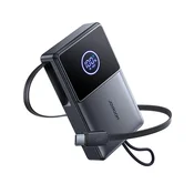 Joyroom Prenosna baterija 10000mAh 22,5W z zložljivim kablom USB-C - črna