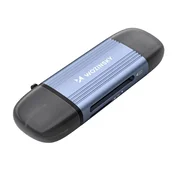 WOZINSKY Wozinsky WCR-5G citac kartica SD/microSD USB-A 3.0 / USB-C 3.0 - Siva