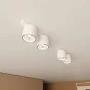 EMIBIG LIGHTING Stropna svetilka Nano, bela, 4-žarnica, kovina - Dnevna soba/jedilnica - Sodobni