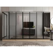 Hanah Home ormar sa reflektujucim staklom Nisa 20652, 315 cm, dore