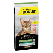 10 + 2 kg gratis! Purina Pro Plan Sterilised 12 kg! - Sterilised bogata z lososom