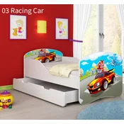 Djecji krevet ACMA s motivom + ladica 180x80 cm 03 Racing Car