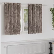 Baršunaste zavjese 2 pcs Boja cappuccina 140 x 140 cm Baršun