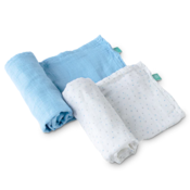 KOALA BABYCARE Set muslinskih marama za dojenje i povijanje bebe Soft Touch 120x120 2/1 plavi