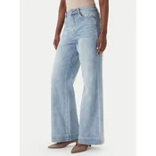Eleh Jeans hlače EL112 Modra Wide Leg