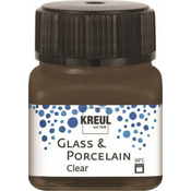 Rayher. Barva za porcelan in steklo, 20ml, espresso rjava, prosojna