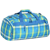 Spirit: Svjetloplava karirana sportska torba 55x31x41cm