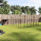 vidaXL vidaXL Pasji boks črn 15,73 m2 jeklo, (20799117)