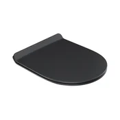 Ravak X01862 - WC sedež VITA SLIM z mehkim zapiranjem, črn