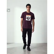 Sinsay - Pamucna majica sa printom - maroon