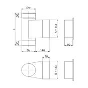 PRODMAX 125 Čistilni del z vrati 140x140 /0,6 mm iz nerjavnega jekla