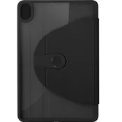 Nikcorp Vrtljiv etui za iPad 10.2 (2019-2021) s 360° stojalom in prostorom za pisalo, ovitek za tablico, črn