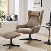 Livetastic FOTELJ – SET, rjava tekstil