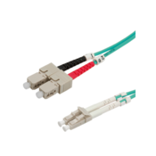 ROLINE Fibre Optic Jumper Cable, 50/125µm, LC/SC, OM3, turquoise 3 m