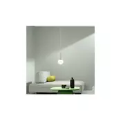 Ondaluce - Luster na sajli JEWEL 1xE14/10W/230V precnik 17 cm zlatna/bela