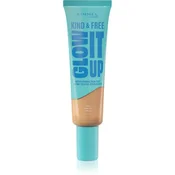 Rimmel Kind & Free Glow It Up Moisturising Skin Tint puder normalna koža 30 ml Odtenek 160 vanilla
