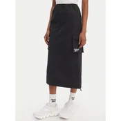 Reebok Midi krilo Gabrielle RK25513CCW Črna Regular Fit