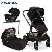 nuna® otroški voziček 4v1 demi™ next z rolko + arra™ flex caviar + isofix baza next