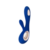 Lelo Soraya Wave Midnight Blue vibrator koji stimuliše g-tacku i klitoris istovremeno