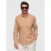 Moška ombre srajca Regular Fit - svetlo rjava