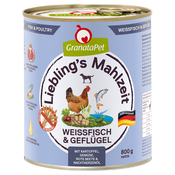 GranataPet Lieblings Mahlzeit 6 x 800 g - Bijela riba i perad