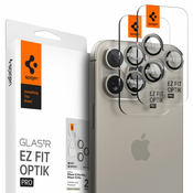 ZAŠČITA FOTOAPARATA SPIGEN OPTIK.TR ”EZ FIT” CAMERA PROTECTOR 2-PACK IPHONE 14 PRO/PRO MAX/15 PRO/PRO MAX NATURAL TITANIUM