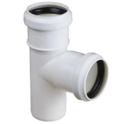 shumee Beli kanalizacijski T-kos 40/40 mm, kot 90 stopinj