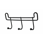 Artex Obešalnik 3 kljuke 16cm ČERNO