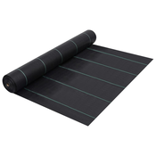 vidaXL Tkanina proti plevelu in koreninam mat črna 1x100 m PP
