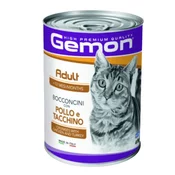 Gemon Chunk hrana za mačke, piščanec&puran, 24 x 415 g