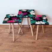 Hanah Home Set klub stocica 3Shp364, 3 komada, Bela
