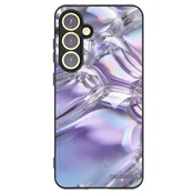 Silikonski črni ovitek za Samsung Galaxy S24 FE S721B - Iridescent bubbles