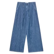 Cropp - Farmerke wide leg - navy