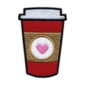 shumee Patchion KAVA za s seboj! - Podlaga za nalepko/termo zapiranje - Vezen našitek/značka/emblem