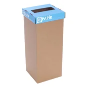 Koš za ločeno recikliranje odpadkov, HU opis, 50 l, RECOBIN Office, moder