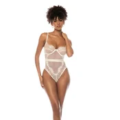 Mapale Ženski sexy bodi Bridal, Bež