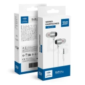 Blue Star Žične ušesne slušalke z 3,5-mm priključkom Blue Star M09, dolžina 1,2 m, bele