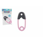 Teddies Ščipalka plastična 12cm sivo-rožnata 12x19cm v vrečki 0m+