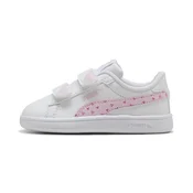 Puma Patike za devojcice Smash 3.0 Hearty V Inf, 405639-01, Belo-roze
