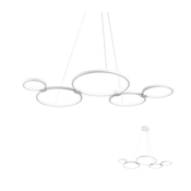 Redo 01-1742 - LED luster na sajli RADIUS LED/45W/230V bela