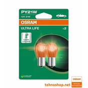 Osram ŽARNICA PY21W 7507ULT-2BL ULTRALIFE ORANŽNA 12V BAU15s 2BL
