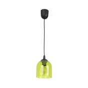Luster na sajli CHRIS, 1x E27/60W/230V, precnik 11 cm, zelene boje