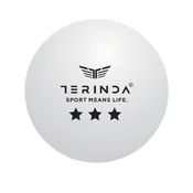 Terinda PIN PONG THREE STAR 6/1, loptica za stolni tenis, bijela 1714