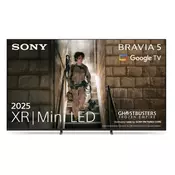 Sony Televizor K-85XR55 85, BRAVIA 5, MiniLED, 4K UHDm 120 Hz, Google TV, Crni