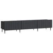 Vidaxl TV omarica s predalom Črna 147 x 34,5 x 32 cm Inženirski les