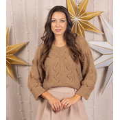 UR/CEO Soft brown long sleeve sweater Rianne