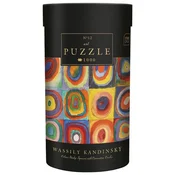 PUZZLE 1000 KOM TUBA ART.12 WASSILY KANDINSKY KVADRATI Z KONCENTRIČNIMI KROGI INTERDRUK