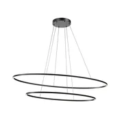 Redo 01-3343 - Zatemnjevalen LED lestenec na kablu LEO LED/115W/230V črna