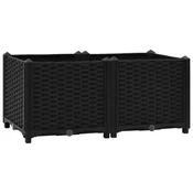 Vidaxl Dvignjena gredica 80x40x38 cm polipropilen